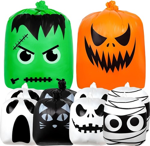 Halloween leaf lawn bags - lawn,